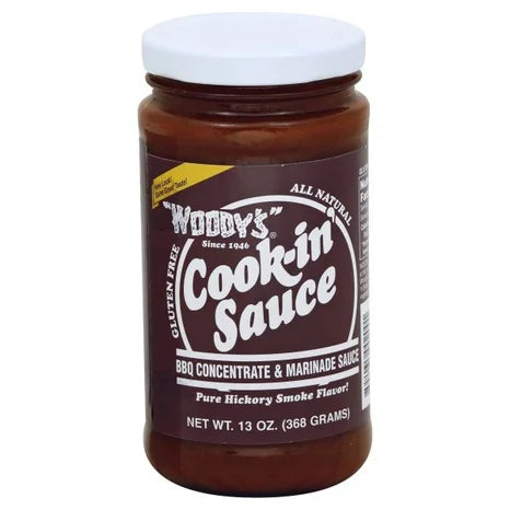 6 Pack - Woody's Cook-in' Sauce Barbecue Concentrate 13oz